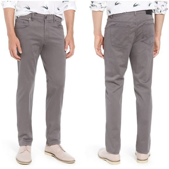 Brax Cooper Fancy Pants Gray Straight Leg Regular Fit Size 32 - Picture 1 of 6